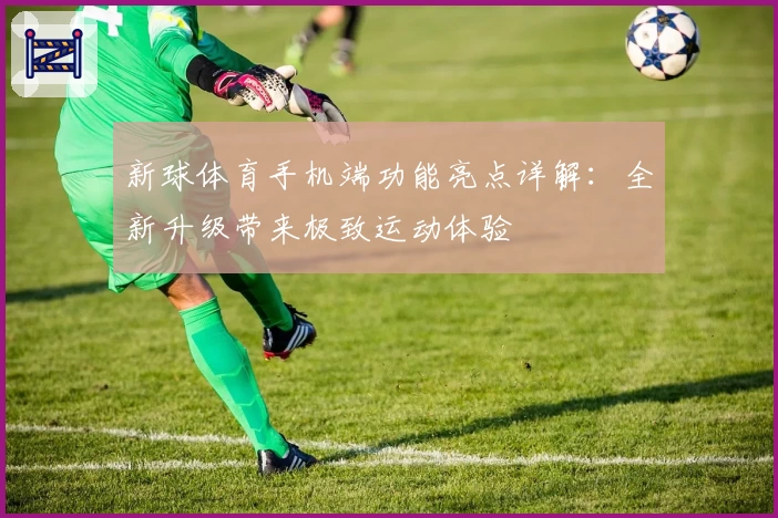 新球体育手机端功能亮点详解：全新升级带来极致运动体验